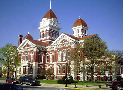 Iconic Old Lake County Courthouse in Crown Point Indiana